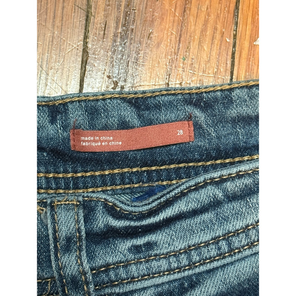 Pilcro Anthropologie Jeans Blue Slim Boyfriend Cropped Trendy The Letterpress - Picture 5 of 11